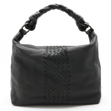 BOTTEGA VENETA Intrecciato Hobo Shoulder Bag Handbag Leather Black 179331 V174C