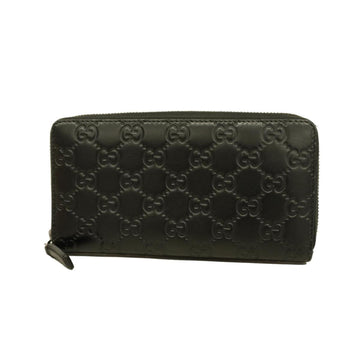 GUCCI long wallet sima 307987 0959 leather black ladies