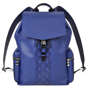 Louis Vuitton Backpack Taigarama Monogram Eclipse Canvas Taiga Leather Cobalt Blue Rucksack M30419