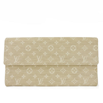 LOUIS VUITTON Bifold Long Wallet M95311 Portefeuille Sarah Monogram Lain Dune Canvas LV Vuitton Women's mini