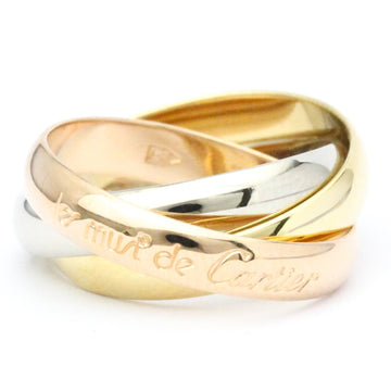 CARTIER Trinity Pink Gold [18K],White Gold [18K],Yellow Gold [18K] Fashion No Stone Band Ring Gold