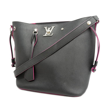 Louis Vuitton Shoulder Bag Lock Me Bucket M54677 Noir/Pink