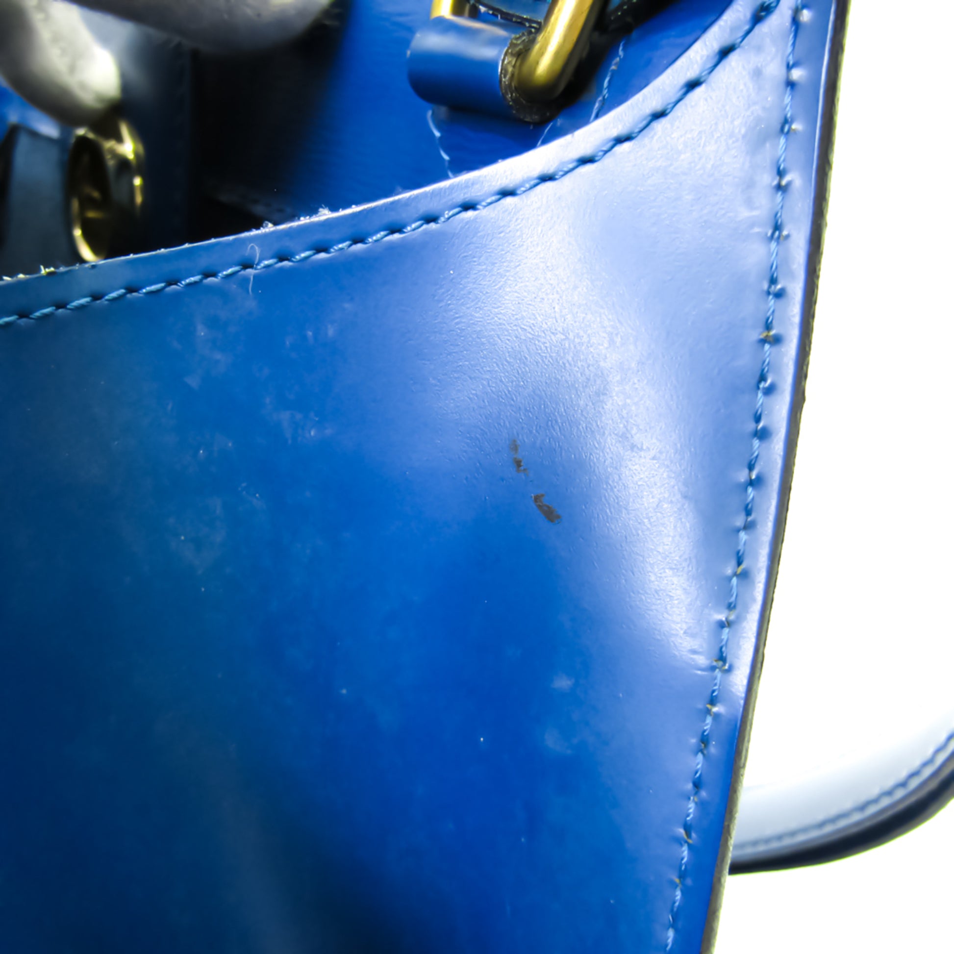 Louis Vuitton Epi Cluny M52255 Blue Leather Pony-style calfskin