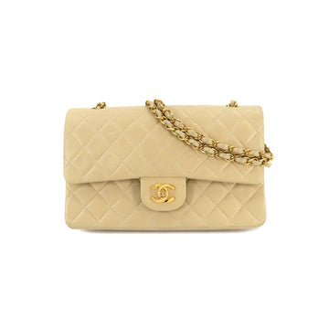 Chanel matelasse 25 chain shoulder bag leather beige A01112 gold metal fittings vintage Matelasse Bag