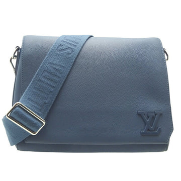 Louis Vuitton New *No Name Tag Men's Shoulder Bag M59327 Aerogram Leather Blue