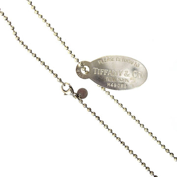 TIFFANY&Co.  Return to Tag Necklace in sterling silver.