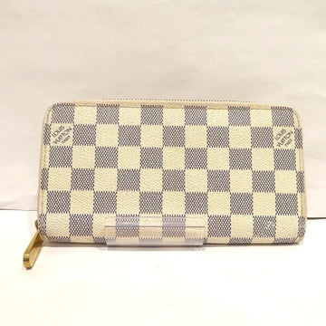 LOUIS VUITTON Damier Azur Zippy Wallet N60019 Long Ladies