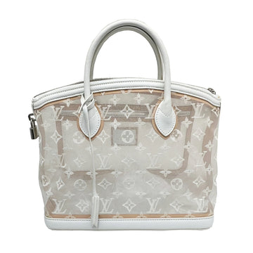 Louis Vuitton Transparency Lockit East West M40699 FO0172 Spring Summer 2012 Collection Monogram Handbag White Ladies
