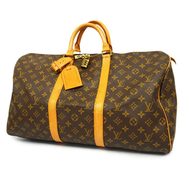 LOUIS VUITTONAuth  Monogram Keepol 50 M41426 Men,Women,Unisex Boston Bag