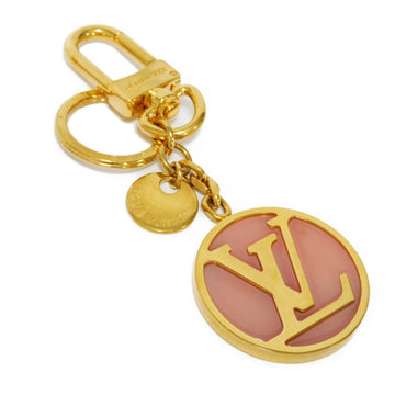 LOUIS VUITTON Keychain Bag Charm/LV Circle Keyring LV Logo Clear Pink M67374 Women's