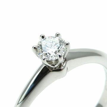 TIFFANY Engagement Ring Setting Proposal Approx. 10 4.0g PT950 Platinum Diamond 0.25ct Women's ＆Co. jewelry ring