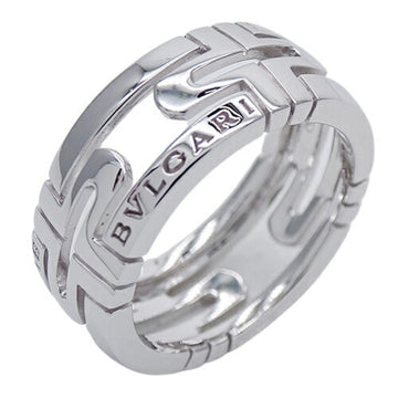 BVLGARI Ring Women's Men's 750WG Parentesi White Gold #51 About No. 11 Polished