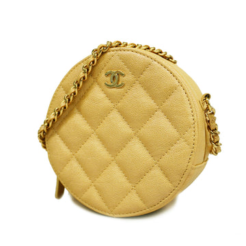 Chanel Matelasse Chain Shoulder Women's Caviar Leather