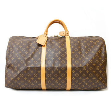 Louis Vuitton Boston Bag Monogram Keepol 60 M41422 Brown Women's Men's Canvas