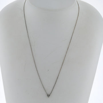 TIFFANY necklace visor yard single 1P about 0.03ct silver 925 diamond women's &Co.