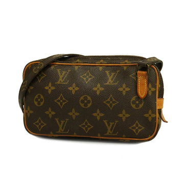 LOUIS VUITTON Shoulder Bag Monogram Pochette Marly Bandouliere M51828 Brown Ladies