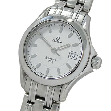 Omega Seamaster 2581.32 Watch Ladies Date Quartz Stainless SS Polished