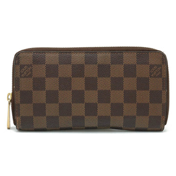 LOUIS VUITTON Damier Zippy Wallet Round Long N60015