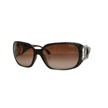 CHANELAuth  Women's Sunglasses Brown Silver hardware 6014