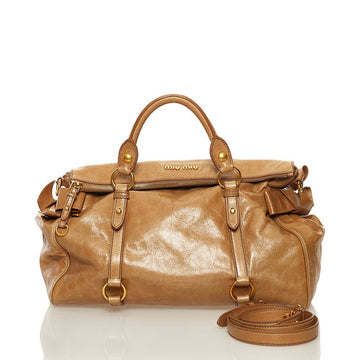 Miu Miu Miu handbag shoulder bag RT0365 SUGHERO beige leather ladies MIUMIU