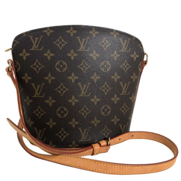 LOUIS VUITTON Shoulder Bag Drouot M51290 Monogram Canvas Brown Women's