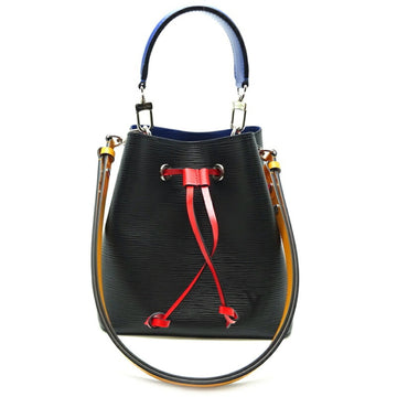 Louis Vuitton Neonoe BB Ladies Handbag M52853 Epi Noir x Saffron