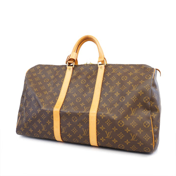 LOUIS VUITTONAuth  Monogram Keepol 50 M41426 Men,Women,Unisex Boston Bag