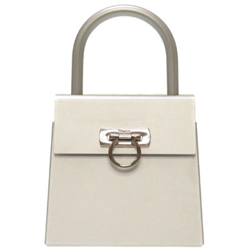 SALVATORE FERRAGAMO Gancini Aluminum Silver AU-21 6716 Handbag