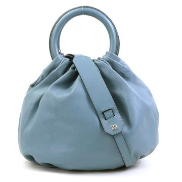 LOEWE handbag shoulder bag bounce leather blue ladies e56052f