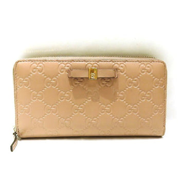 GUCCI Shima GG Ribbon Round Zipper 388680-2149 Wallet Long Women's