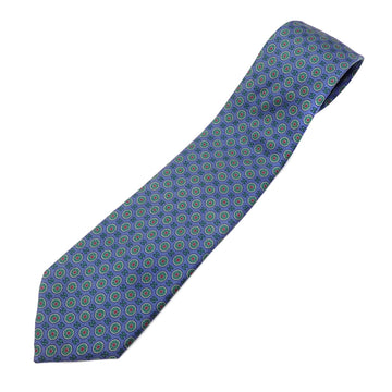 CHANEL tie men's silk blue green here mark