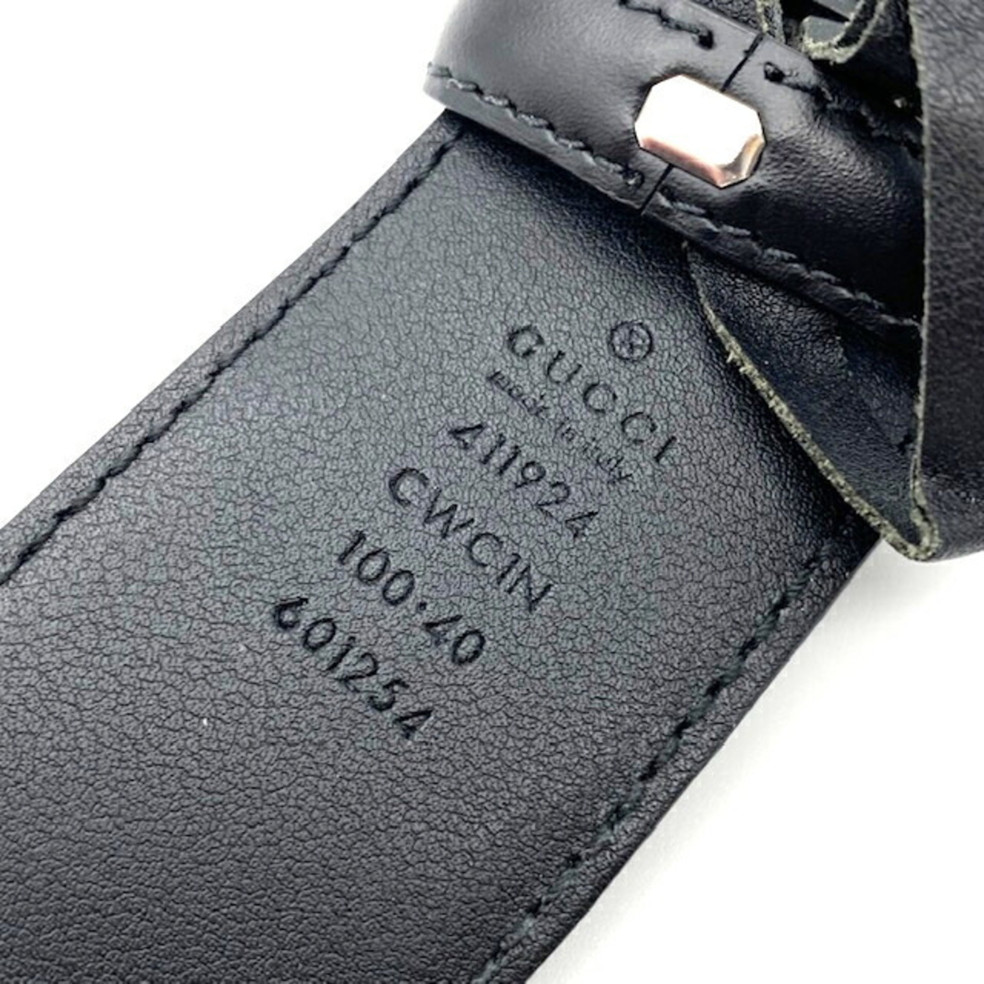 GUCCI interlocking G belt sima black 411924