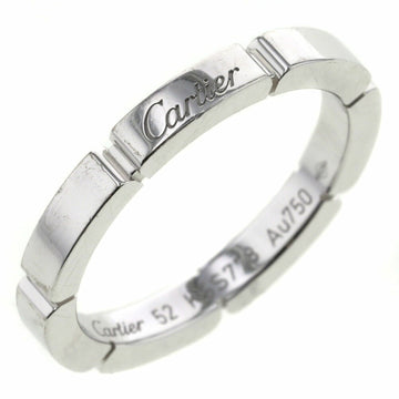Cartier Ring Maillon Panth??re Wedding Width about 2.5mm B4083500 K18 White Gold No. 12 Women's CARTIER K21001189