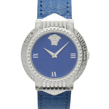VERSACE Watch Wrist Watch Wrist Watch 12066925 Quartz Blue Stainless Steel Leather belt 12066925