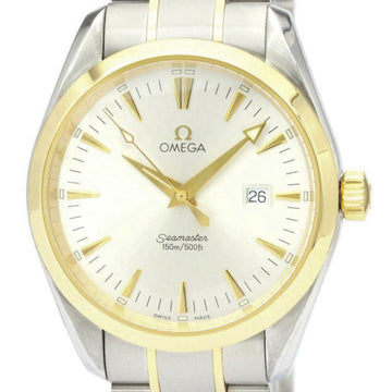 OMEGAPolished  Seamaster Aqua Terra 18K Gold Steel Mens Watch 2317.30 BF559678