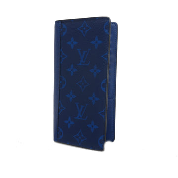 Louis Vuitton Taigarama Portefeuille Brother M30297 Men's Long Wallet (bi-fold) Cobalt