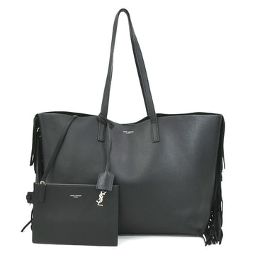 SAINT LAURENT shoulder bag tote leather black unisex 410666