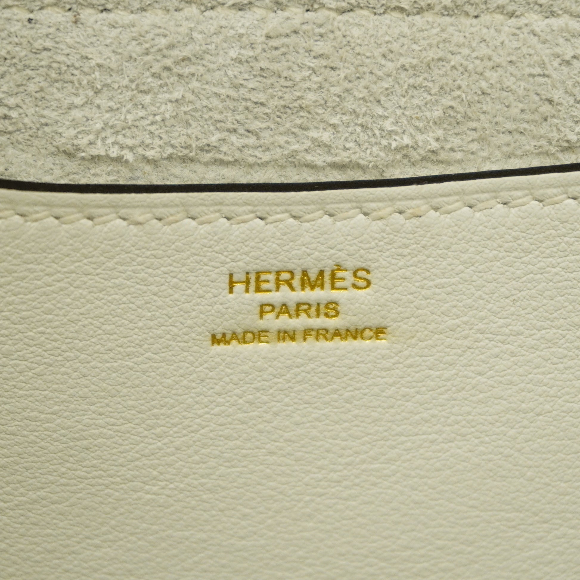 Auth Hermes In The Loop 23 B Stamp New White Women's Taurillon
