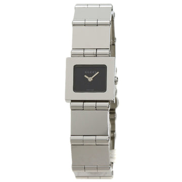 GUCCI 600L Square Face Watch Stainless Steel/SS Women's