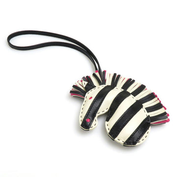 HERMES Charm Gigi Savannah Zebra Anyo Milo Black/Off White Unisex