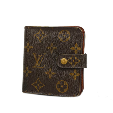 LOUIS VUITTONAuth  Monogram Compact Zip M61667 Women,Men,Unisex Wallet