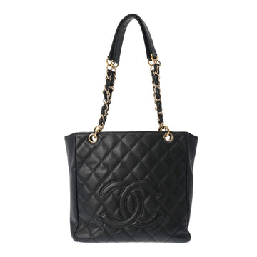 CHANEL PST Petit Tote Black A50994 Women's Caviar Skin Bag