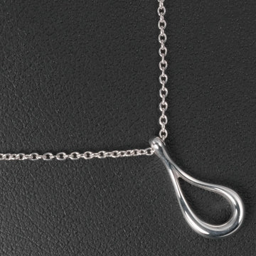 TIFFANY Open Teardrop Necklace Silver 925 &Co. Women's