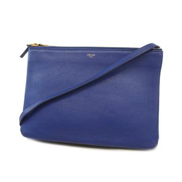 Celine Shoulder Bag Women's Leather Shoulder Bag Blue