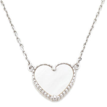 VAN CLEEF & ARPELS Lucky Alhambra Heart Pendant Necklace K18WG