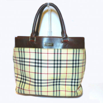 BURBERRY Nova Plaid Tote Bag Women's