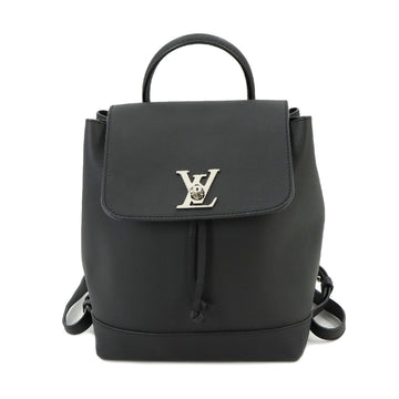 LOUIS VUITTON Lock Me Backpack Rucksack Leather Noir M41815 RFID