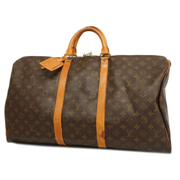 LOUIS VUITTONAuth  Monogram Keepol 55 M41424 Men,Women,Unisex Boston Bag