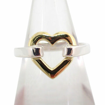 TIFFANY 925 750 open heart ring 7.5