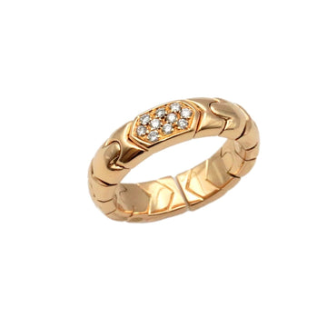 BVLGARI Albeale ring about 11 diamond 750 K18YG yellow gold women's jewelry